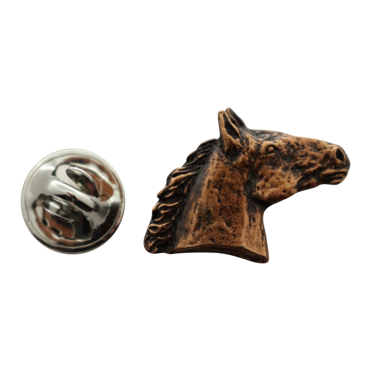 Horse Head Pin ~ Antiqued Copper ~ Lapel Pin ~ Sarah's Treats & Treasures